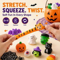 Halloween Mochi Squishy Toys - 50 Pieces