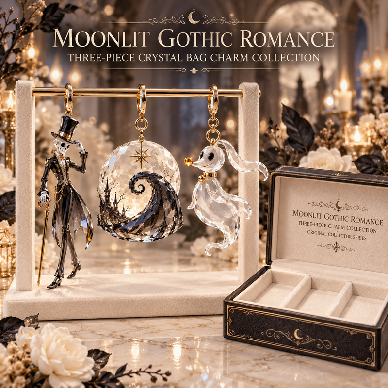 Moonlit Gothic Romance Bag Charm Set