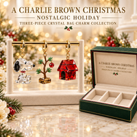 Nostalgic Holiday Beagle Bag Charm Set
