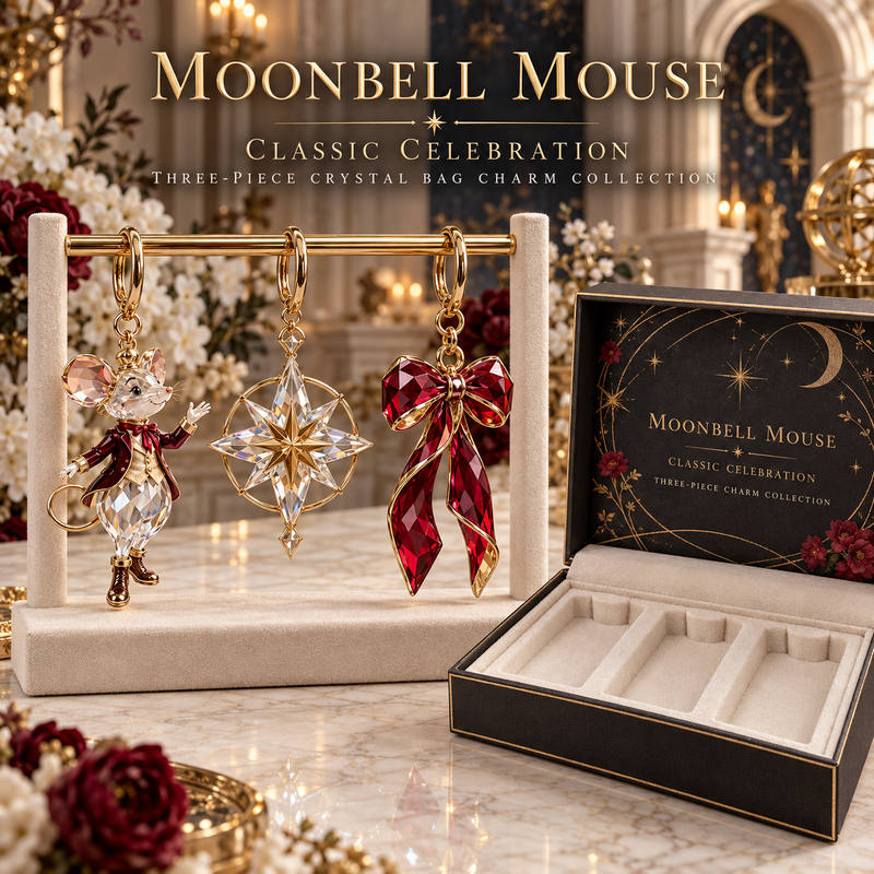 Moonbell Mouse Classic Celebration Bag Charm Set