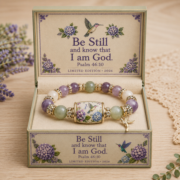 Hummingbird Garden Faith Bracelet