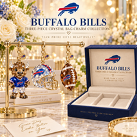 Buffalo Football Fan Bag Charm Set