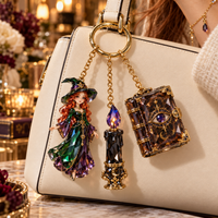 Salem Witch Spellbook Bag Charm Set