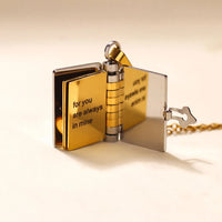 Book Locket Necklace for Granddaughter