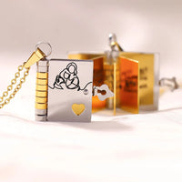 Book Locket Necklace for Granddaughter