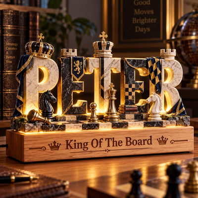Personalized Chess Name Night Light