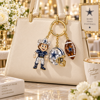 Dallas Football Fan Bag Charm Set