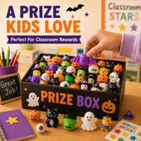 Halloween Mochi Squishy Toys - 50 Pieces