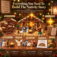 Light-Up Nativity Story Building Block Set