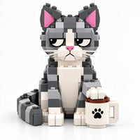 Judgmental Tabby Cat Building Set
